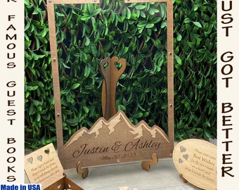 MOUNTAIN Wedding Guest Book Alternative, USA Made Keepsake, Nature Lover Gift, SeanOfAngeles