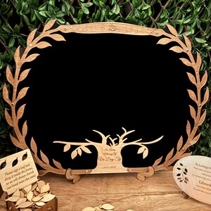 CELEBRATION OF LIFE Guest Book Alternative, Memorial Alternative Guest Book, Funeral Guest Book, Tree Of Life Guest Book, SeanOfAngeles image 5