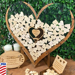 Alternative Wedding Guest Book, LARGE 2 INCH HEARTS, Wedding Guest Book Alternative, Wedding Guest Book, Heart Guest Book, SeanOfAngeles