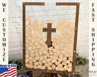 Baptism Guest Book Alternative, Baptize Guest Book, Church Guest Book, Baptism Alternative Guest Book, Baptism Drop Box, SeanOfAngeles