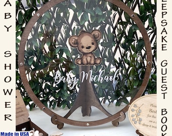 TEDDY BEAR Baby Shower Guest Book Alternative, Baby Shower Guest Book, New Born Guest Book, Alternative Baby Shower Guest Book SeanOfAngeles