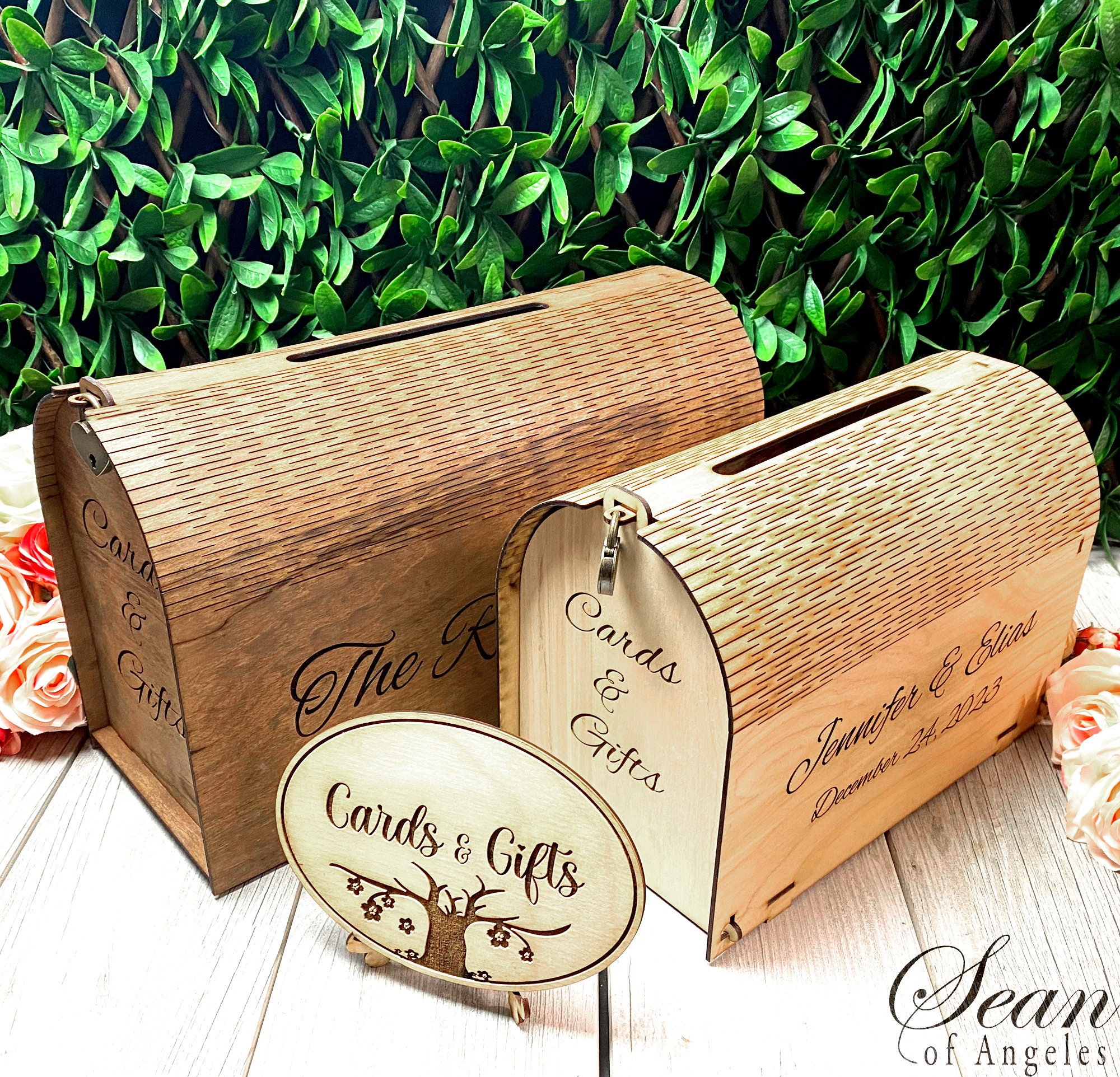 LOCKABLE CARD BOX for Wedding, New Fully Assembled Mailbox Card