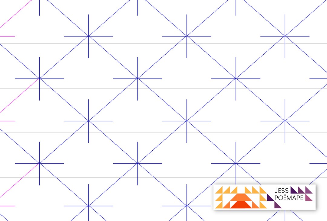 Crosshatch Sparkle // Digital Edge-to-edge Quilting Pattern for Longarm ...