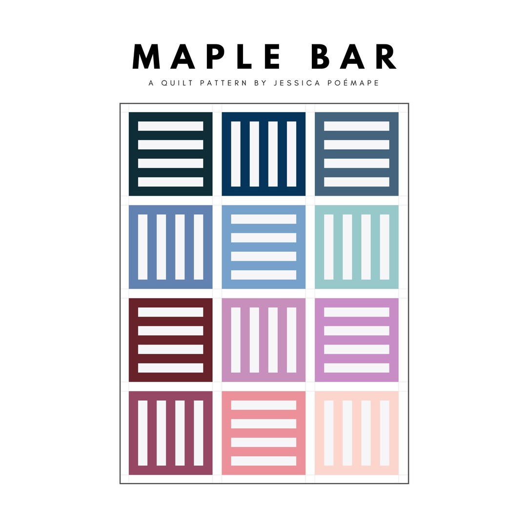 Maple Bar Quilt Pattern - Etsy
