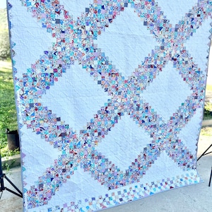 Vintage Rettungs-Quilt | Scrappy Irische Kette
