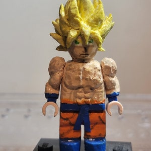 Goku Super Saiyan Yellow Hair Dragon Ball Z Lego Minifigures – DelsBricks  Minifigures
