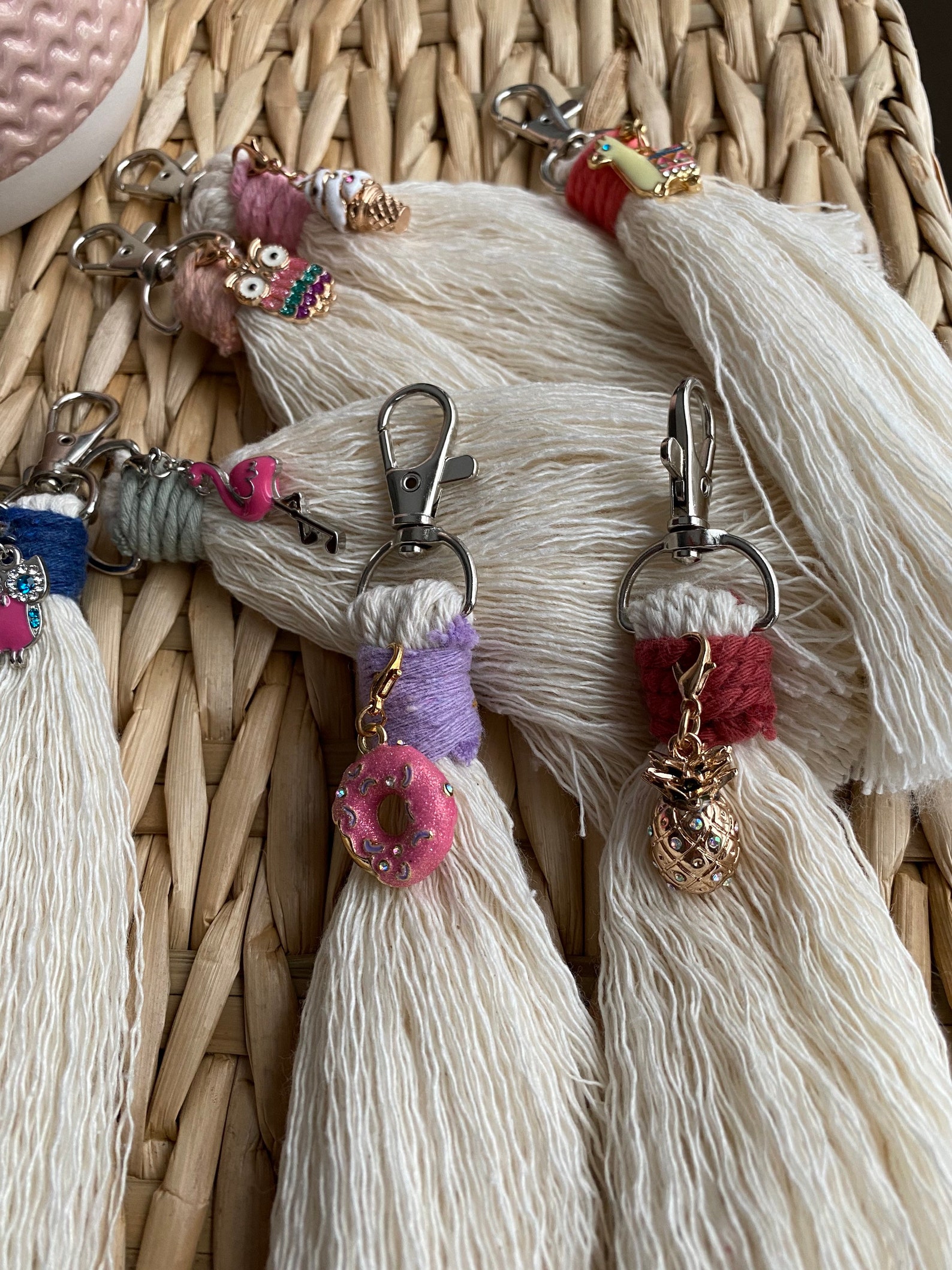 Handmade Macramé Keyring Perfect Gift Free Shipping Free Etsy UK