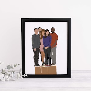 New Girl Print, New Girl Poster, New Girl Merch, TV Show Print, New Girl Gifts, Digital Print, Gifts for Her, Gifts for Him