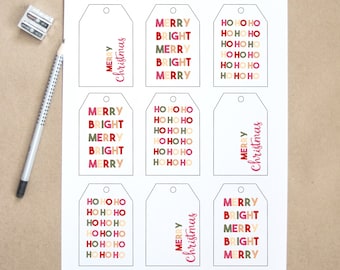 Printable Christmas Gift Tags, Printable Holiday Tags, Gift Tags, Holiday Gift Tags, Holiday Tags, Christmas Gift Tags, Printable Tags,