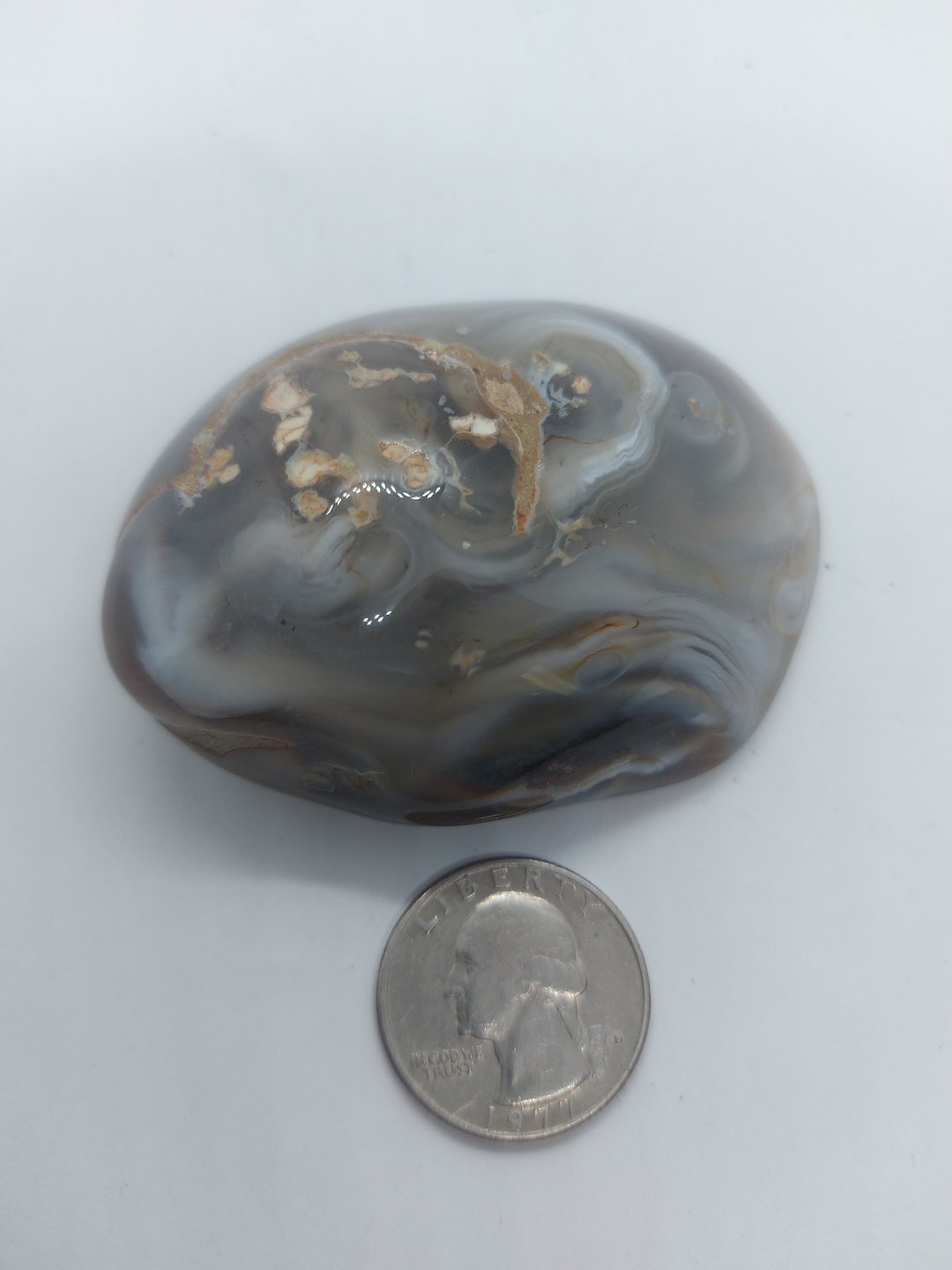 Enhydro Agate Geode: Water Crystal Healing Stone (3.7 Gram) - Etsy UK