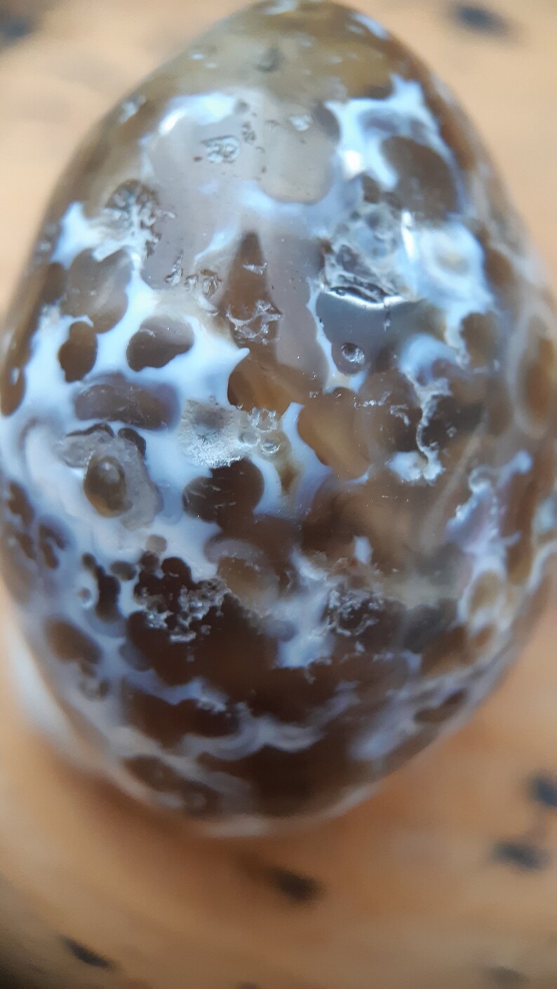 Polished Enhydro Agate Geode: Rare Water Crystal (53 Gram) - Etsy Australia