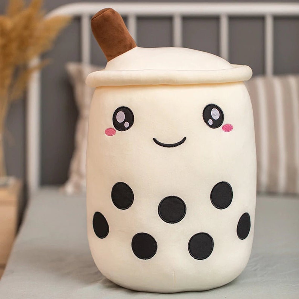 bubble tea plush pillow