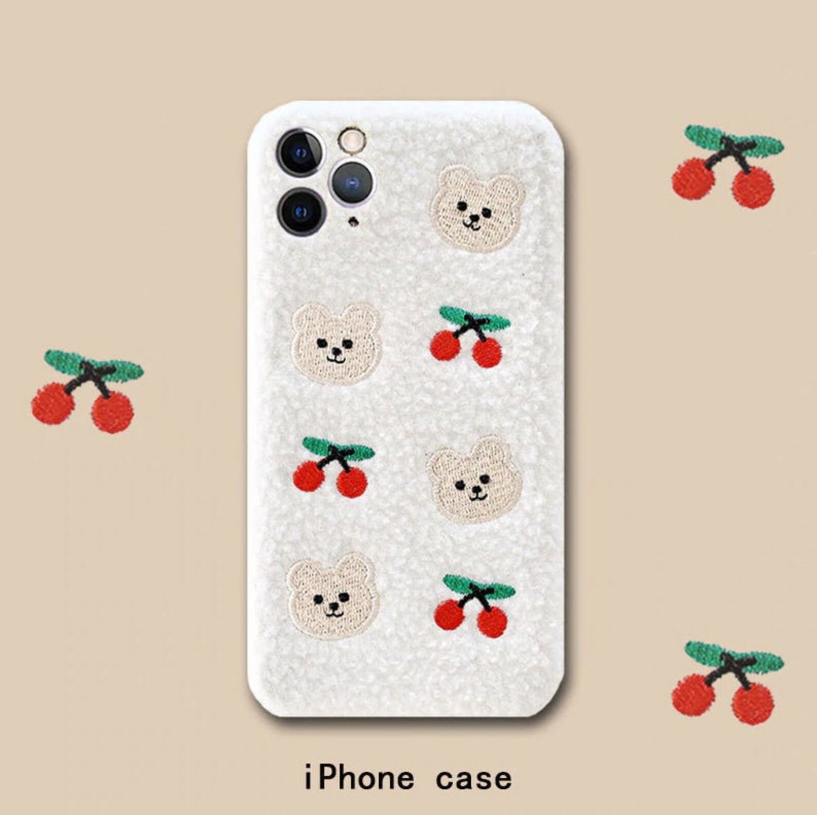 Cute Cherry Soft Teddy Bear iPhone Phone Case Etsy