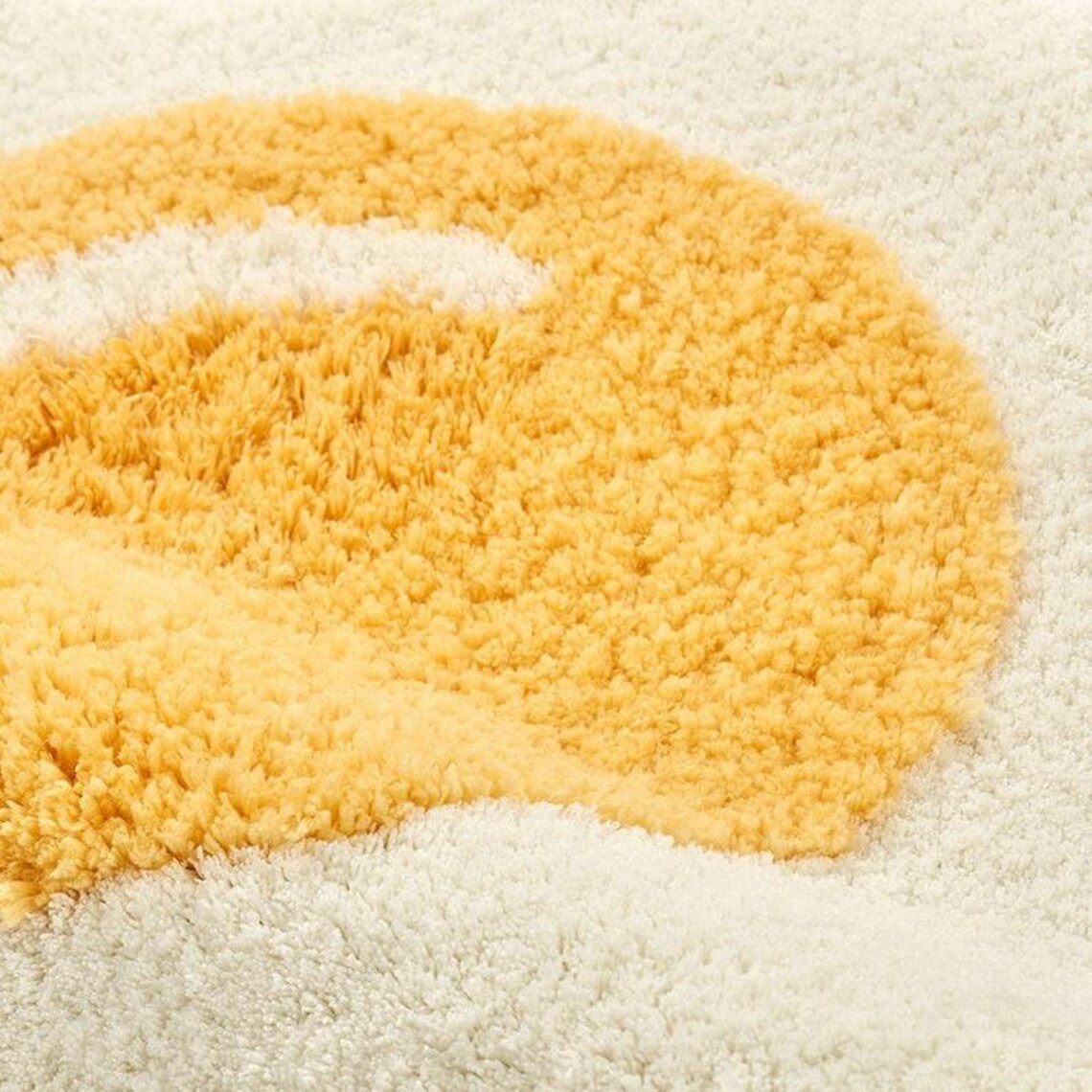 Cute Fried Egg Carpet Rug Mat Etsy