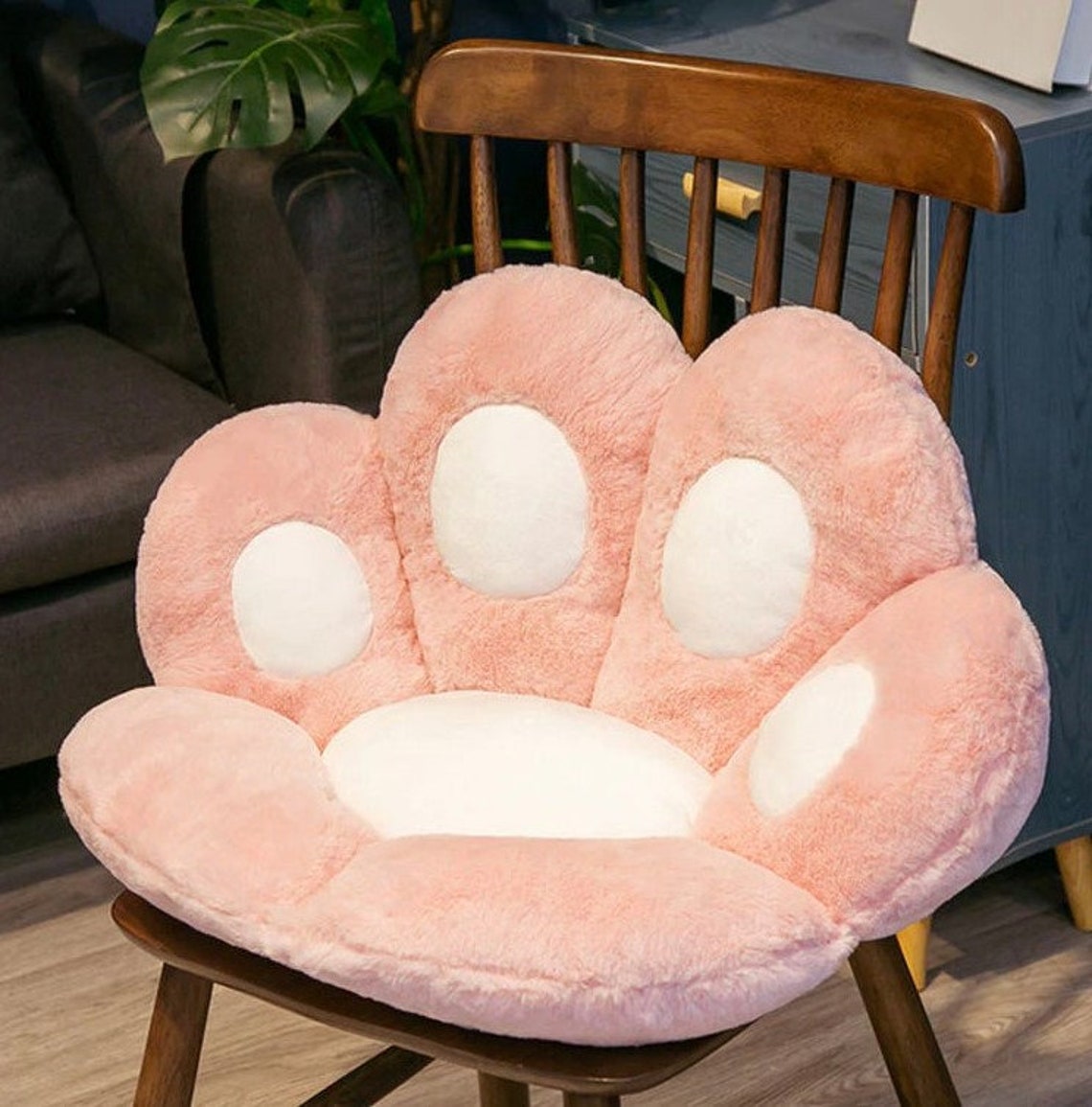 Cute Kawaii Paw Pillow Plush Cushion Etsy