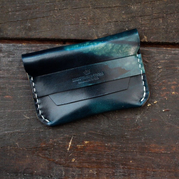 Flap wallet, minimalist wallet, slim wallet, rugged, unique, pouch wallet, front pocket wallet