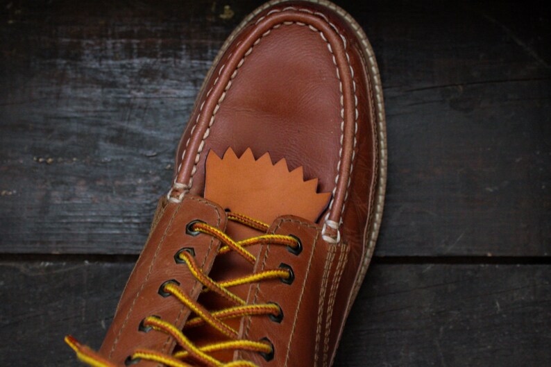 Boot Kiltie False Tongue Boot Tongue Guard Leather Boot Re Etsy UK