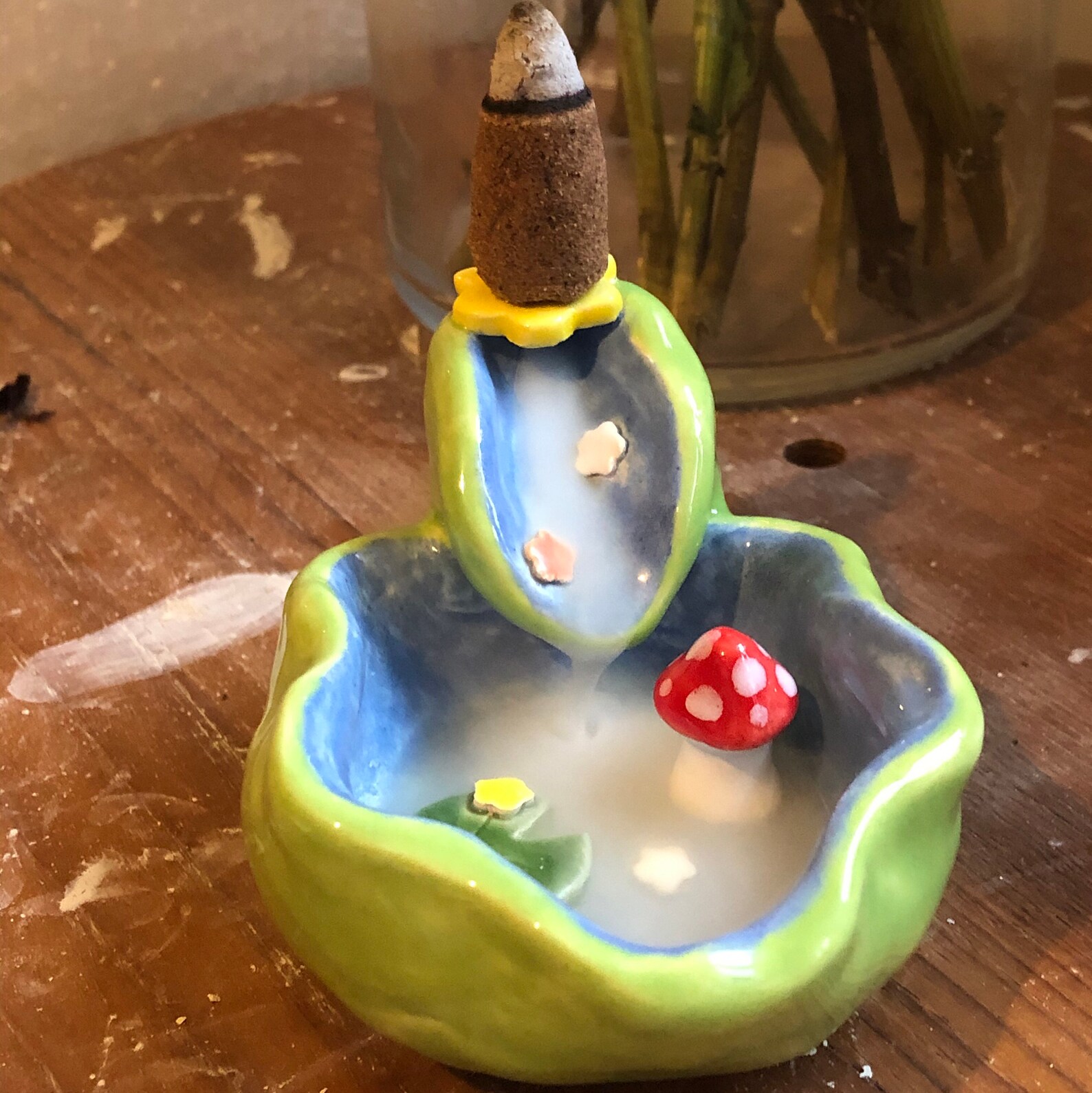 Cute Ceramic Incense Waterfall Holder - Etsy UK