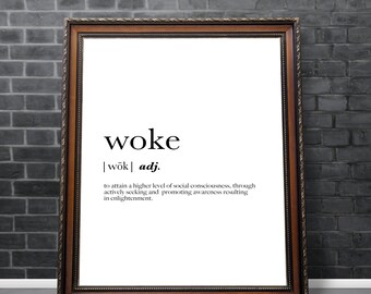 Woke Definition Etsy