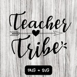 Teacher Tribe SVG PNG-bestanden - Instant Download