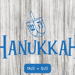 Hanukkah Bundle SVG PNG Files, Hiver, Vacances, Festival, Menorah, Dreidel - Téléchargement instantané