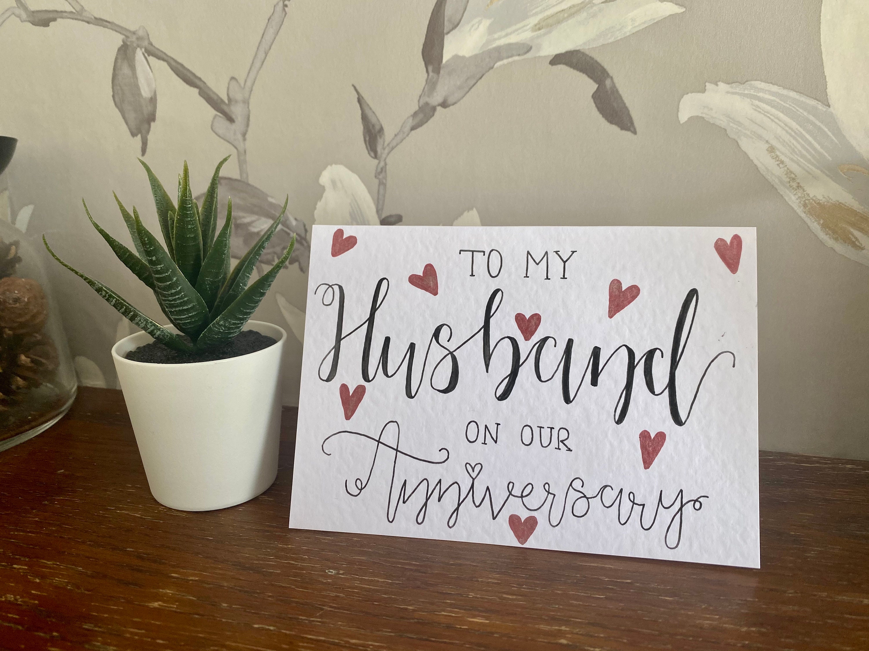 Husband Anniversary Card Custom Card Personalised Card | Etsy