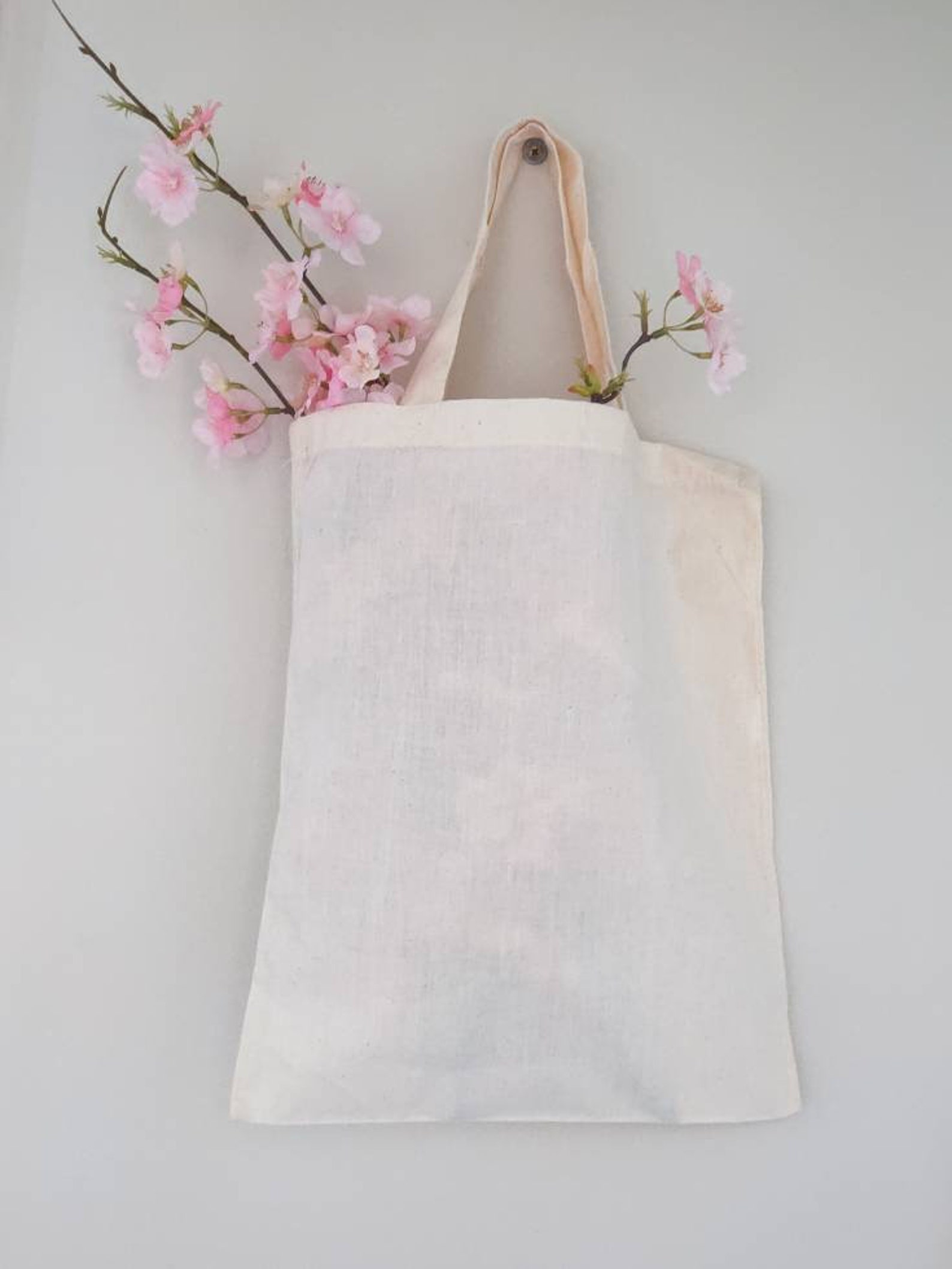 Canvas Bag With Handles/ Vinyl Blank/ Gift Bag/ Reusable Bag/ Etsy