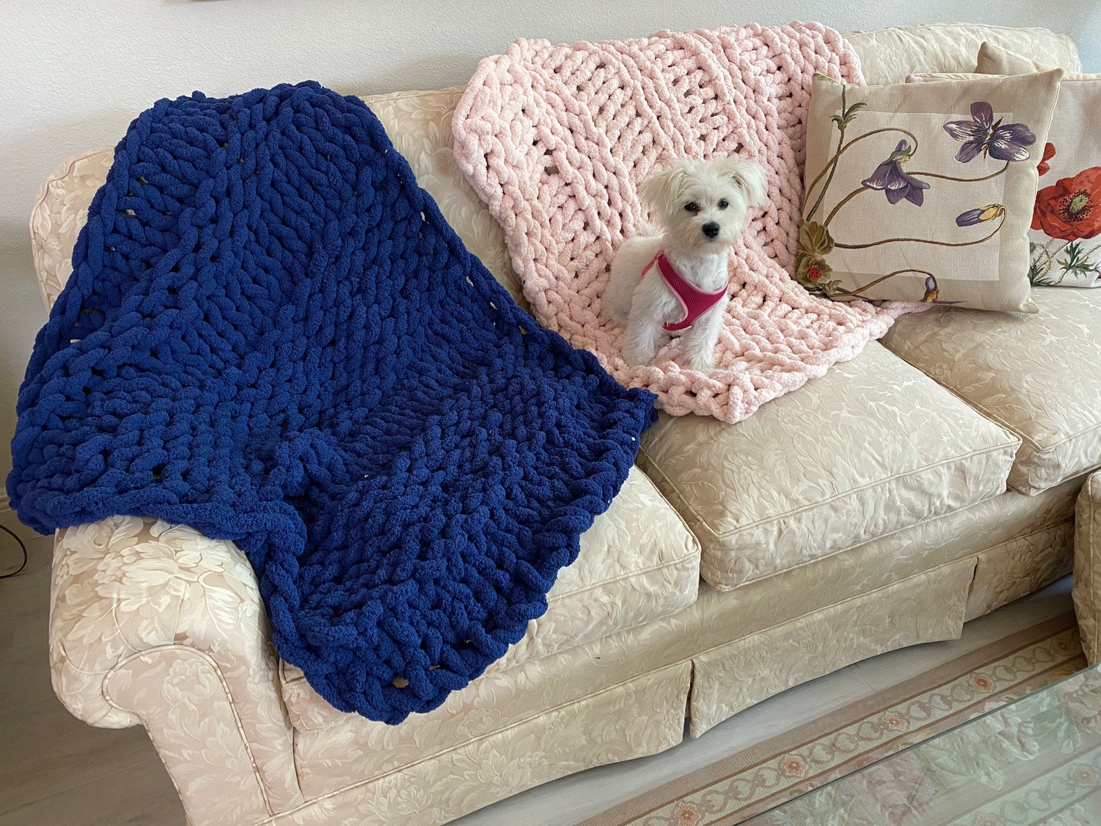 Baby Blanket With Fringe Etsy