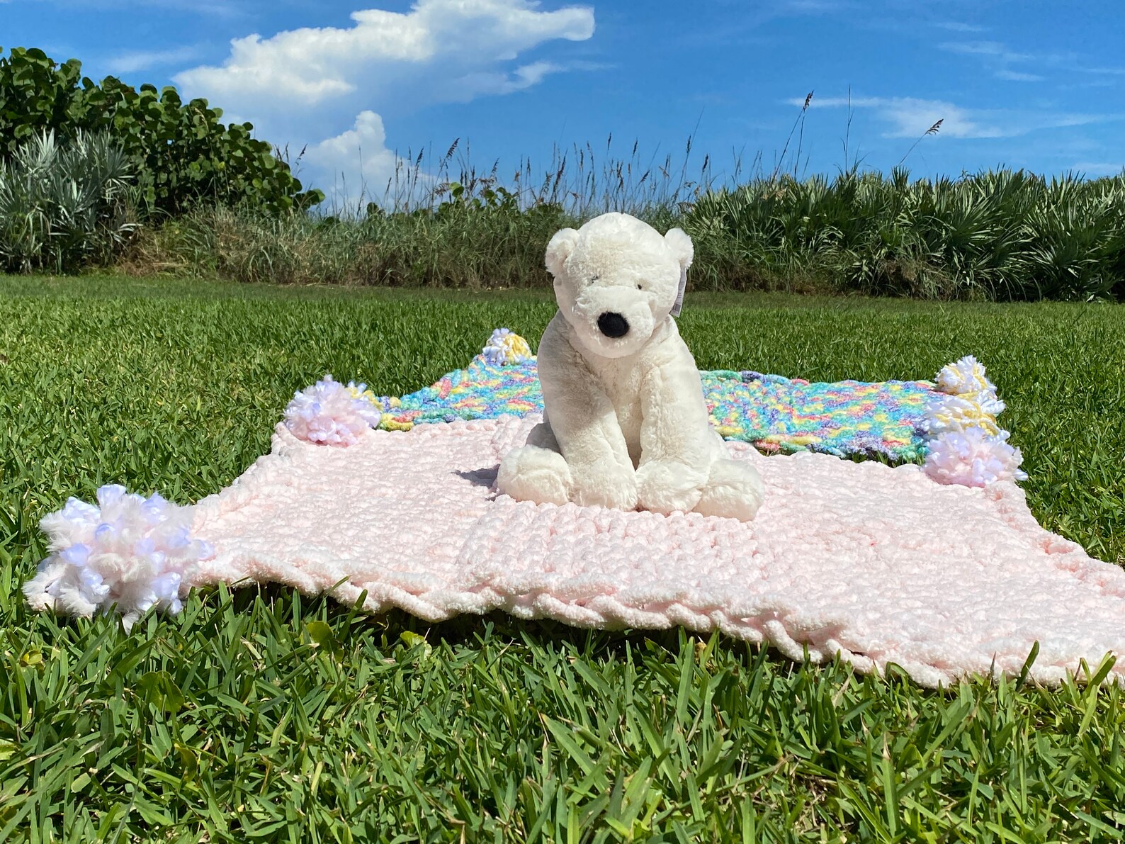 Baby Blanket with fringe Etsy