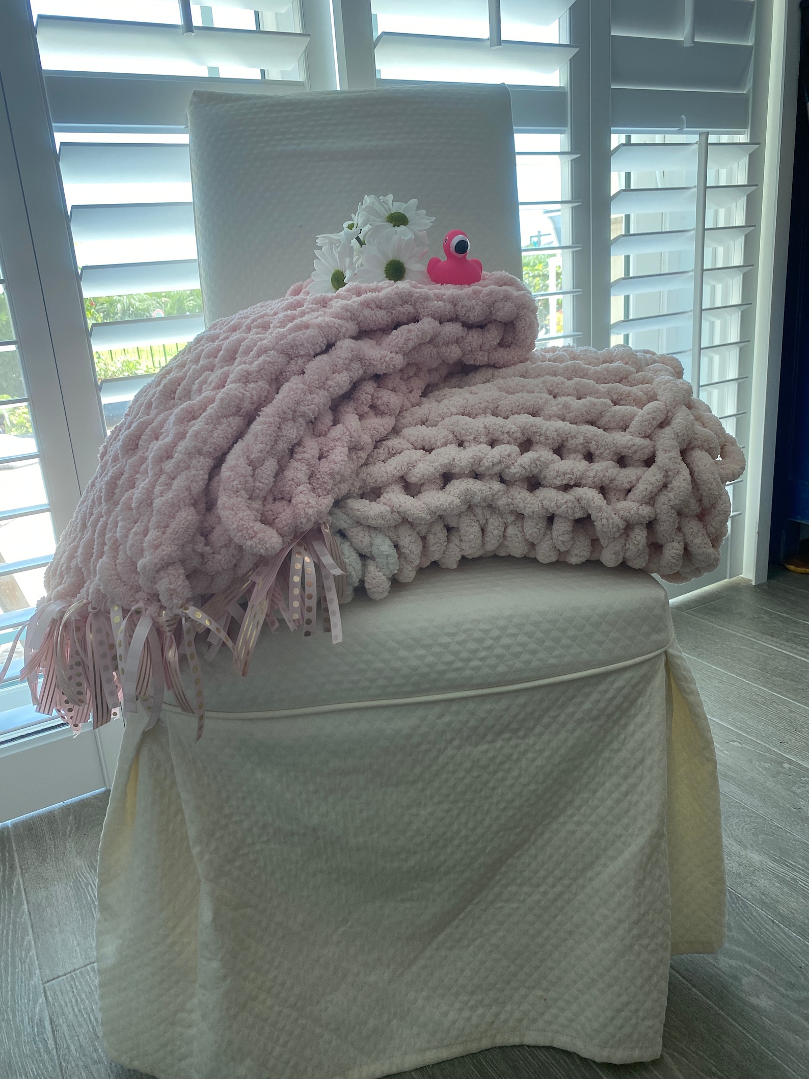 Baby Blanket With Fringe Etsy