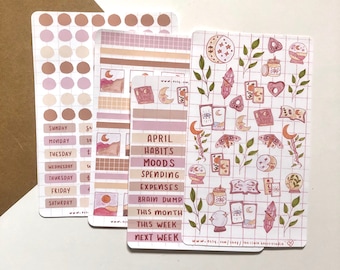 bullet journal stickers kit etsy
