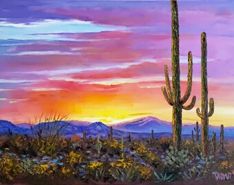 Dawn on the Saguaro Land