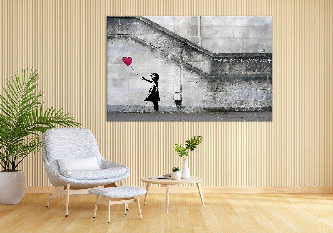Banksy Wall Art Life is Short Canvas Street Art Banksy Etsy