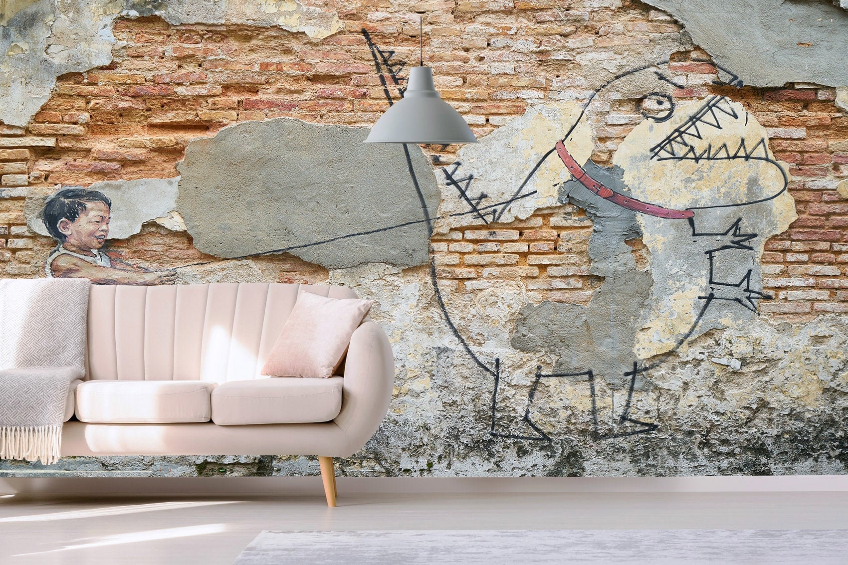 Banksy Wallpaper 3D Wallcovering Print Extra Large Wall
