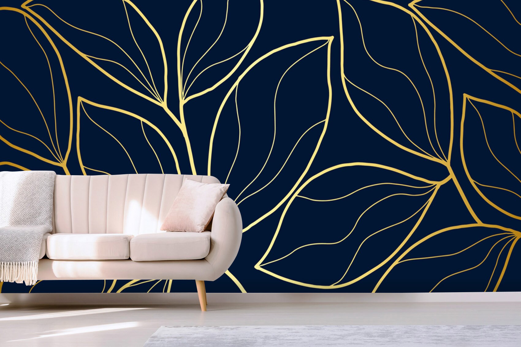 Facet Geometric Peel  Stick Wallpaper Navygold  Project 62  Target