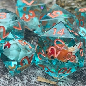 NEW: Goldfish Dice Set (Polyhedral and D6 Sets)