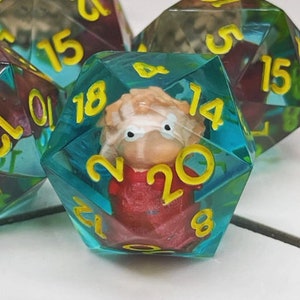 Ham Loving Fish Girl D20 Dice: Sharp Edge Novelty RPG