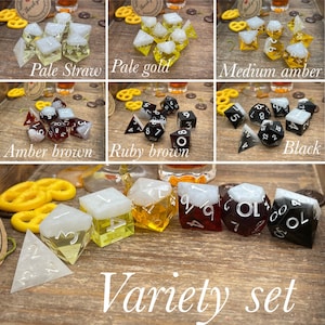 Made to Order: Brewed Ale Dice (different colored ales!) *Sharp edge dice* *READ DESCRIPTION*