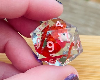 Ham Loving Fish Girl D20 Dice: Sharp Edge Novelty RPG DnD