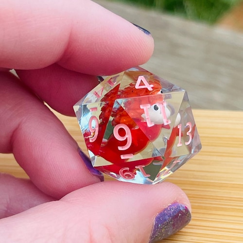 Ham Loving Fish Girl D20 Dice: Sharp Edge Novelty RPG DnD