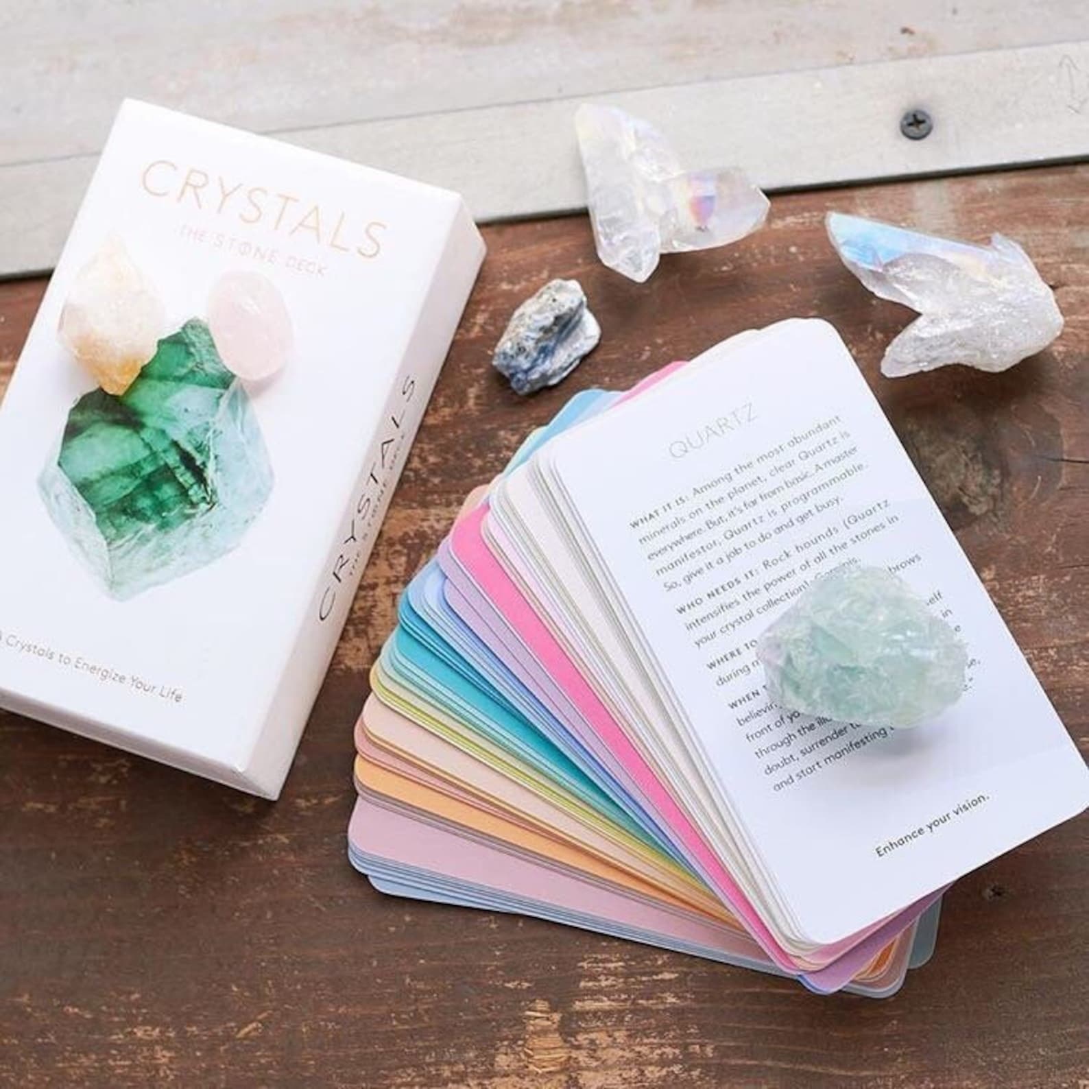 Crystals The Stone Deck Oracle Etsy