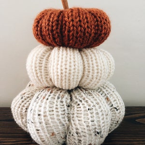 Fall Home Decor, Large Knit Pumpkin, Handmade Pumpkin, Halloween Decor, Fall Decor, Individual Pumpkin, Stuffed Pumpkin, Pumpkin Decor image 5