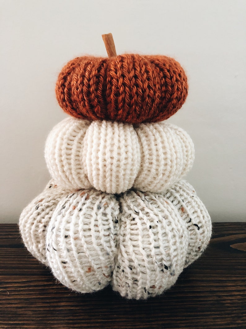 Fall Home Decor, Large Knit Pumpkin, Handmade Pumpkin, Halloween Decor, Fall Decor, Individual Pumpkin, Stuffed Pumpkin, Pumpkin Decor image 5