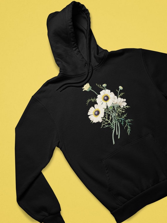 Buy Unisex Floral Hoodie Aesthetic Floral Print Sweatshirt Botanical Art Print Hoodie Online in India Etsy