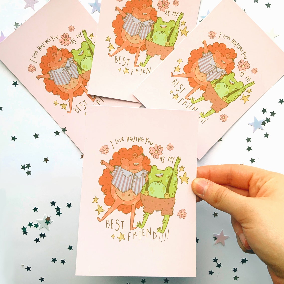 Best Friends Postcard Etsy