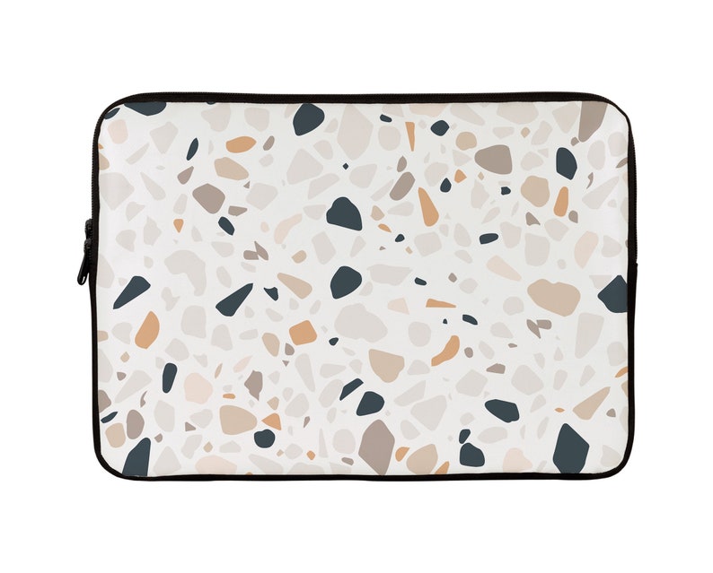 Muted Terrazzo Laptop Sleeve Geometry Laptop Sleeve 12 Inch Laptop Sleeve 13 Inch 15 Inch Laptop Sleeve Case Abstract Laptop Sleeve SC0308