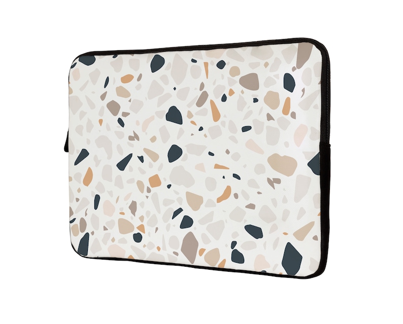 Muted Terrazzo Laptop Sleeve Geometry Laptop Sleeve 12 Inch Laptop Sleeve 13 Inch 15 Inch Laptop Sleeve Case Abstract Laptop Sleeve SC0308