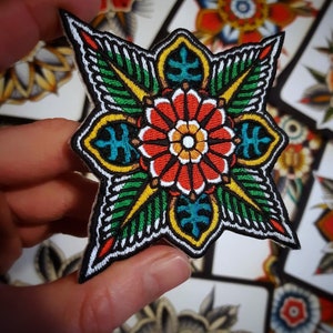 Traditional Mandala Embroidered Patch - Traditional mandala - Embroidered patch