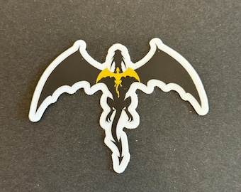Single Sticker | Tairn and Andarna | dragons | The Fourth Wing inspired | sticker | vinyl decal | bookish | booktok