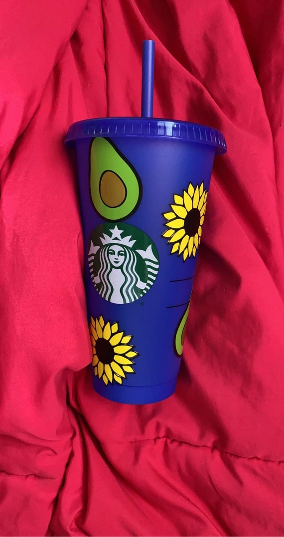 Customized Starbucks Color Changing Tumbler, Starbucks Color Changing  Tumbler, Sunflowers, Avocados, Starbucks, Reusable Cups, Cute Cup - Etsy